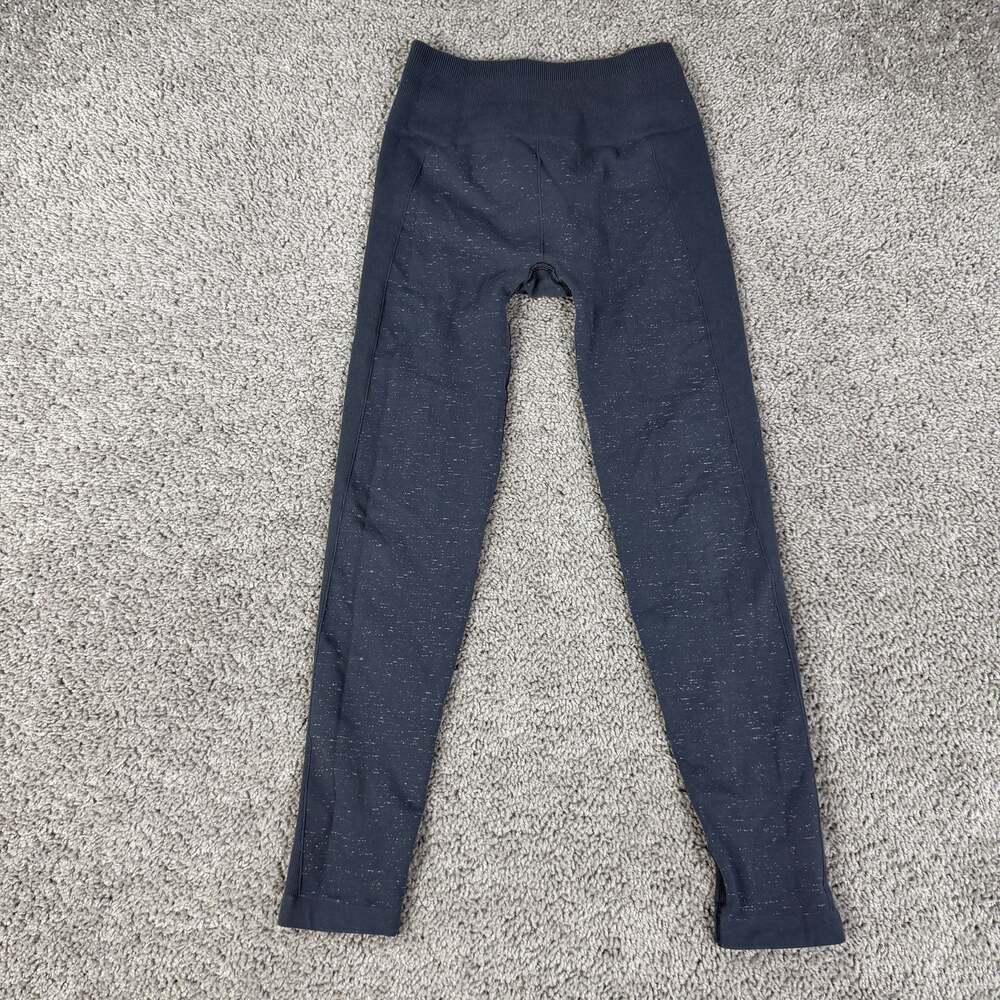 Lululemon Free To Flow Tight Womens 2 Gray Flecked High Rise Ankle Knit Stretch